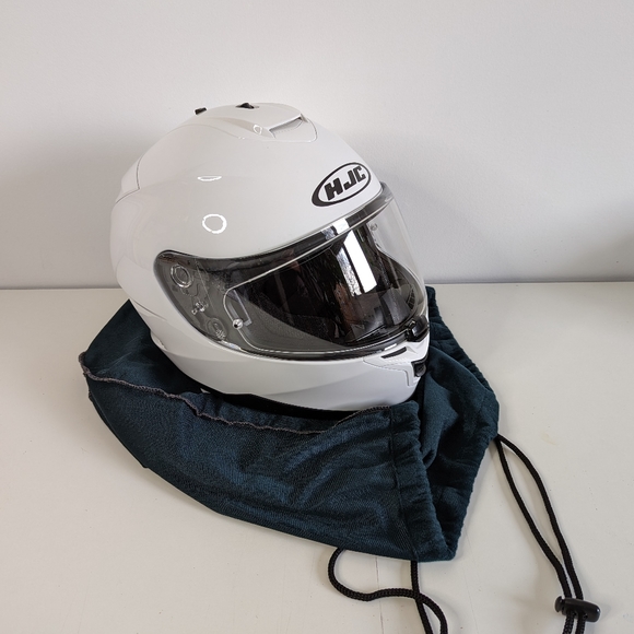 HJC IS-17 Motorcycle Helmet White Extra Small - Picture 2 of 4
